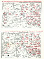Average Assessed Value of Land Per Acre, Map Showing Average Selling Value Per Acre of Land Without Improvements, South Dakota State Atlas 1904